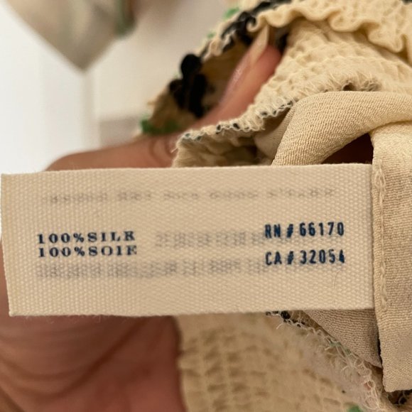 NWT Women's Leifsdottir 100% Silk Coral Floral Print Top Size 12 - Picture 8 of 8